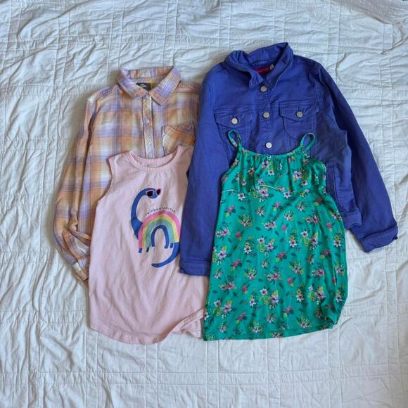 Girls Size 12-14 Clothes Bundle Plaid Graphic Floral  Casual Spring summer - Picture 1 of 8